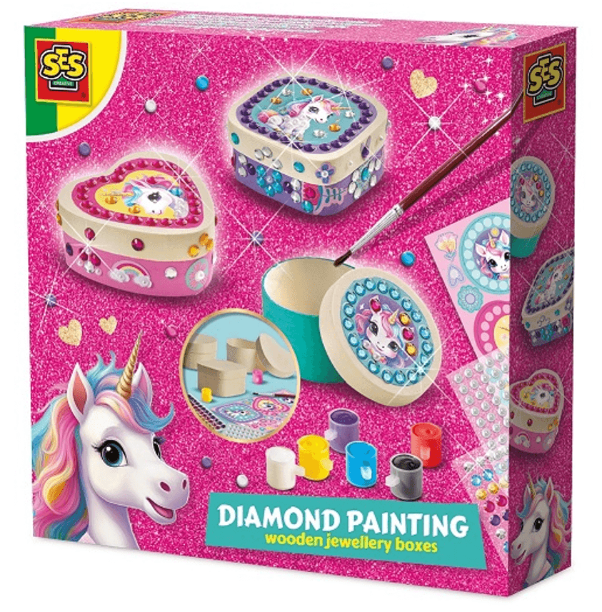SES Creative - Unicorn - Diamond Painting Schmuckkästchen