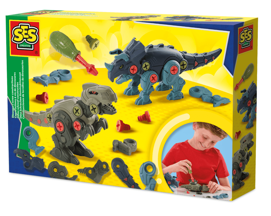 SES Creative - Dino Schrauben Konstruktionsset