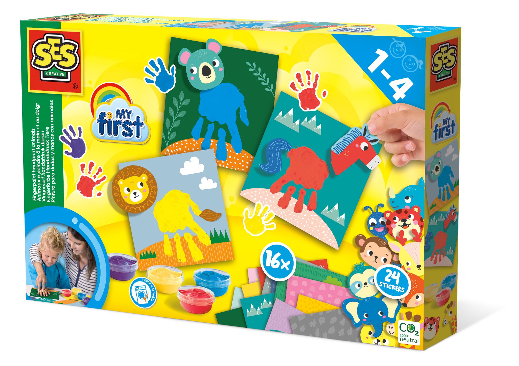SES Creative - My first - Fingerfarbe Handabdruck Tiere