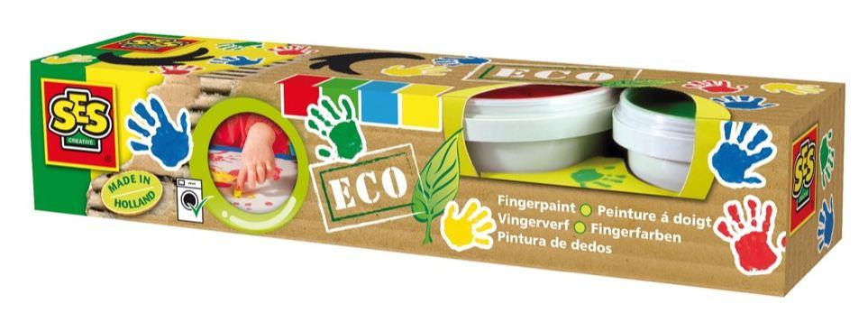 Produktbild SES Creative - Eco Fingerfarbe 4 Farben 2 von 2