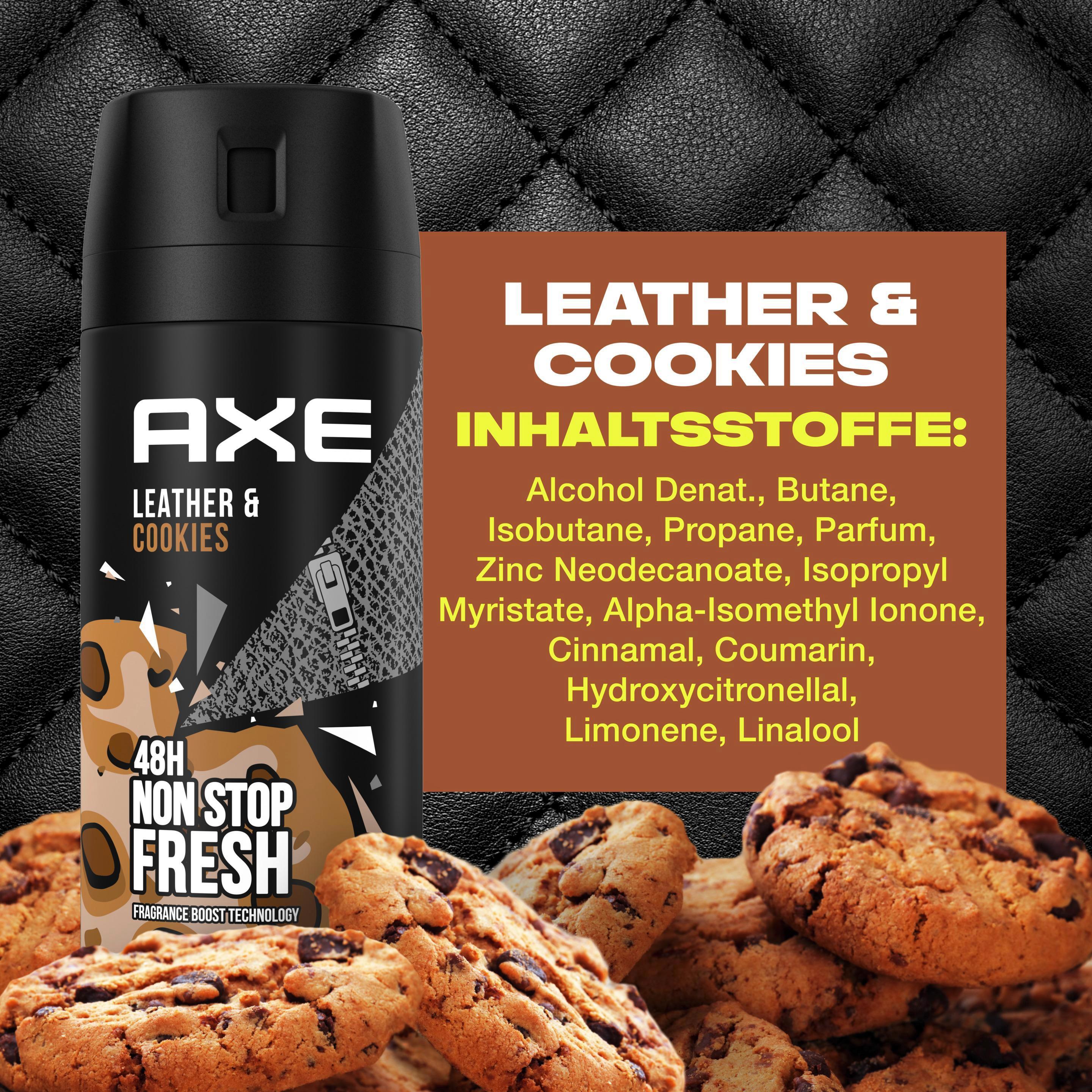 Produktbild AXE Bodyspray Collision Leather&Cookies ohne Aluminiumsalze 6 von 9