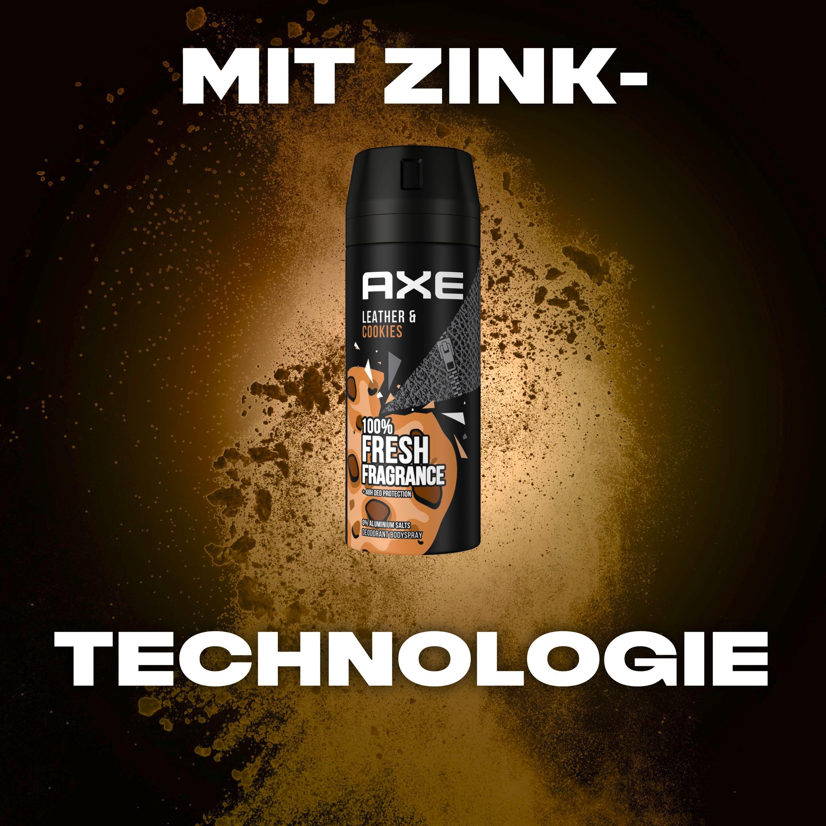 Produktbild AXE Bodyspray Collision Leather&Cookies ohne Aluminiumsalze 7 von 9