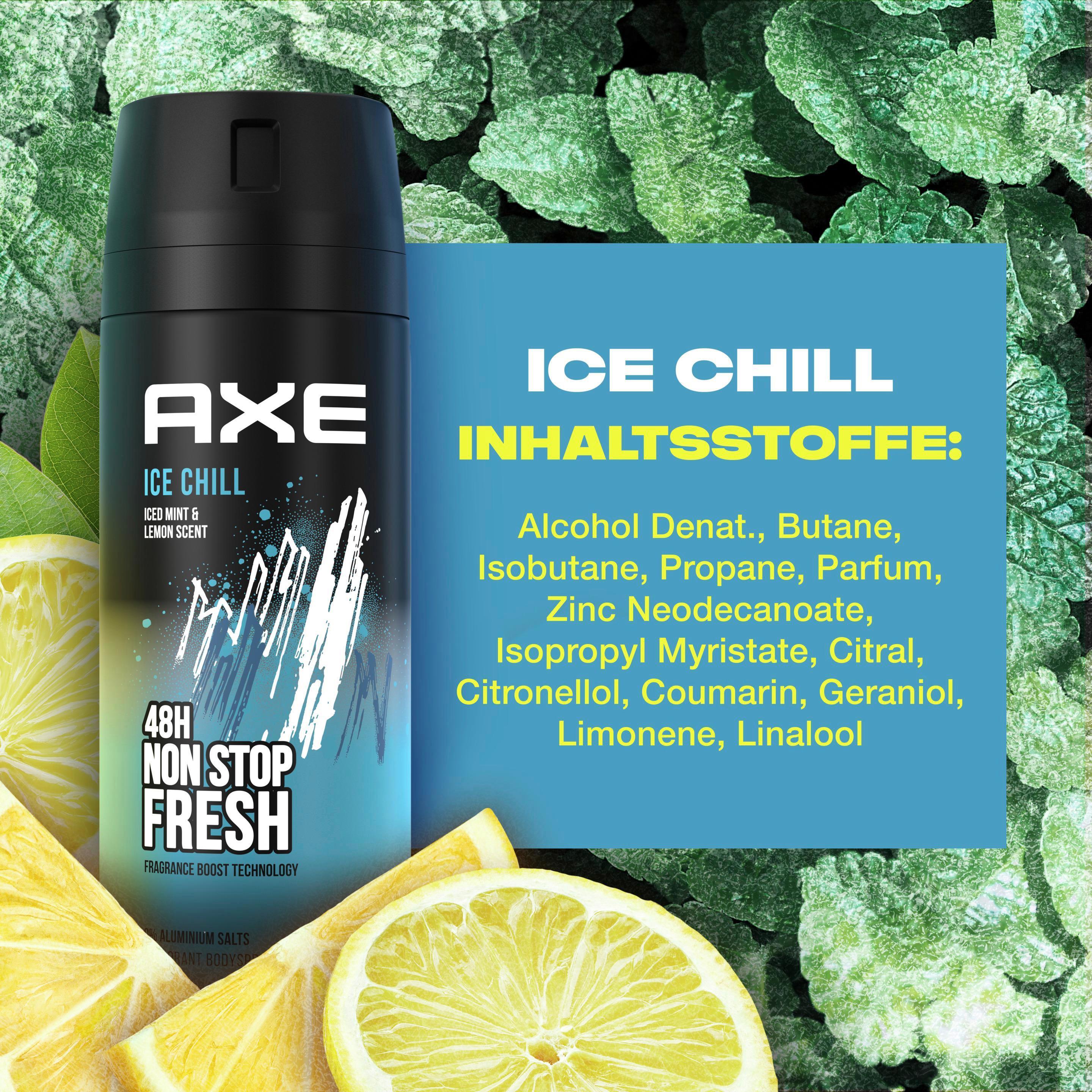 Produktbild AXE Bodyspray Ice Chill ohne Aluminiumsalze 2 von 9