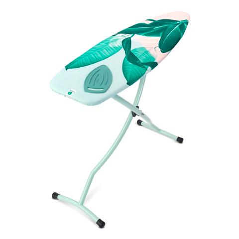 brabantia Streckmetallbügeltisch Größe D, 135 x 45cm mit Silikonpad Tropical