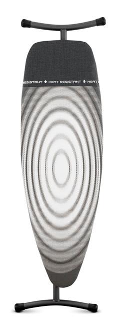 Produktbild brabantia Streckmetallbügeltisch Größe D, 135 x 45cm mit hitzebeständiger Parkzone Titan oval 2 von 2