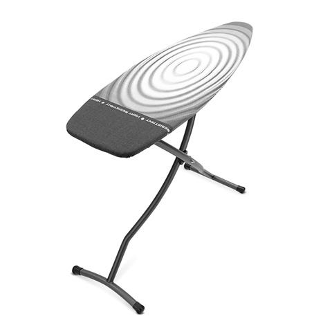 brabantia Streckmetallbügeltisch Größe D, 135 x 45cm mit hitzebeständiger Parkzone Titan oval