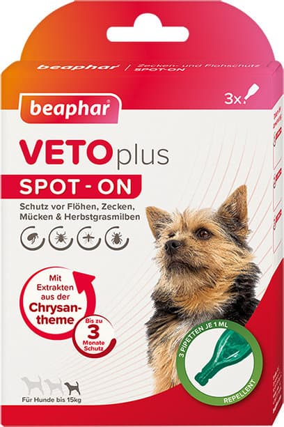 beaphar Hundepflege VETOplus SPOT-ON für kleine Hunde