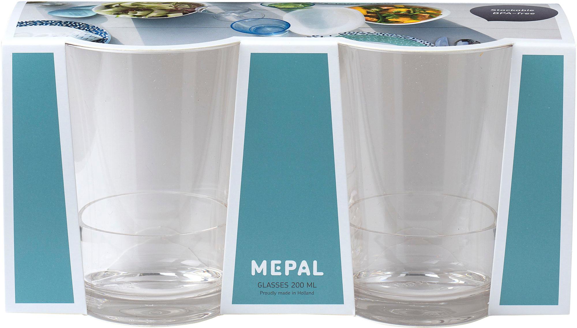 Produktbild MEPAL Kunststoffglas Flow 200ml 2er Set 2 von 4