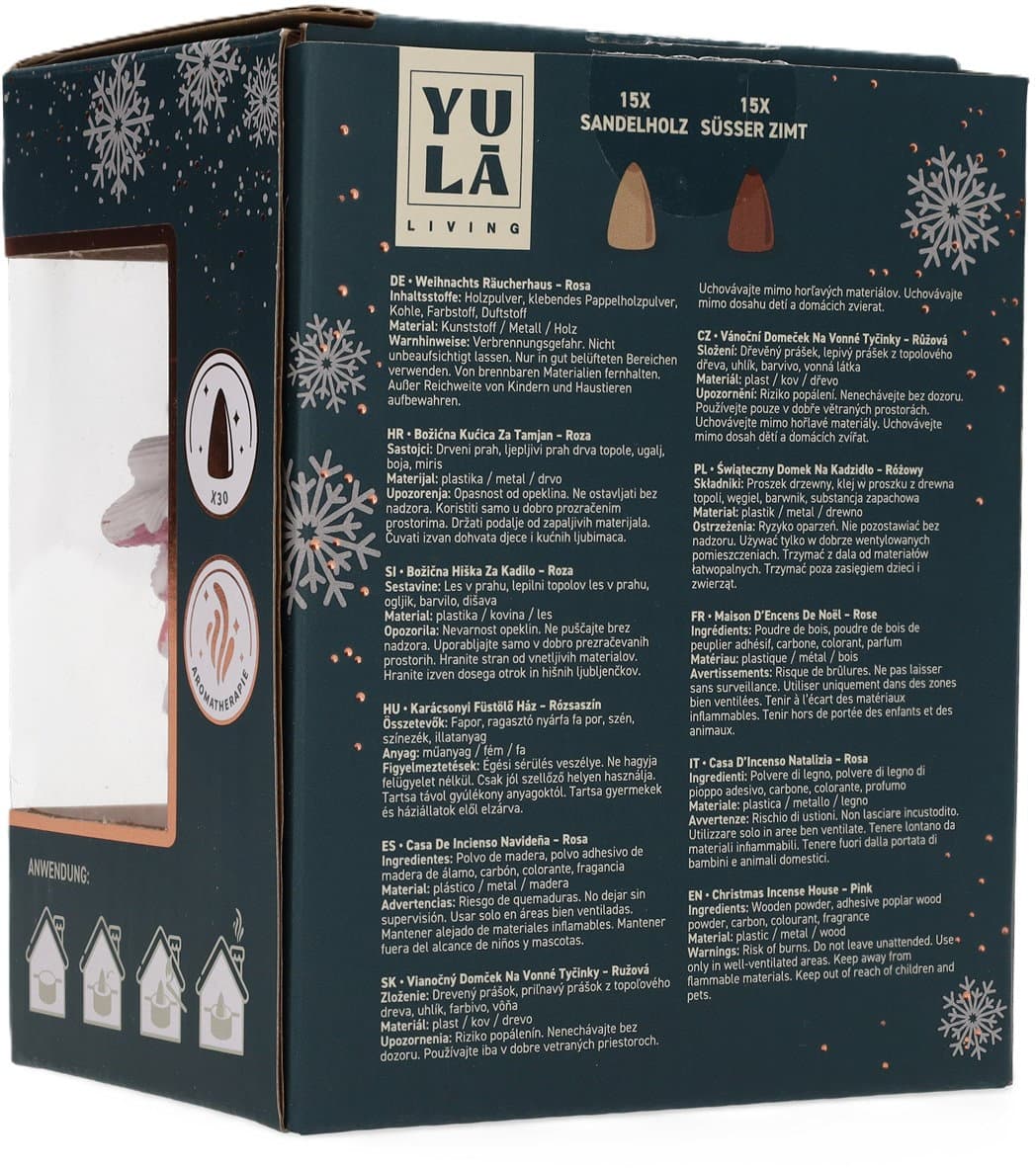 Yulā Weihnachtsräucherhaus