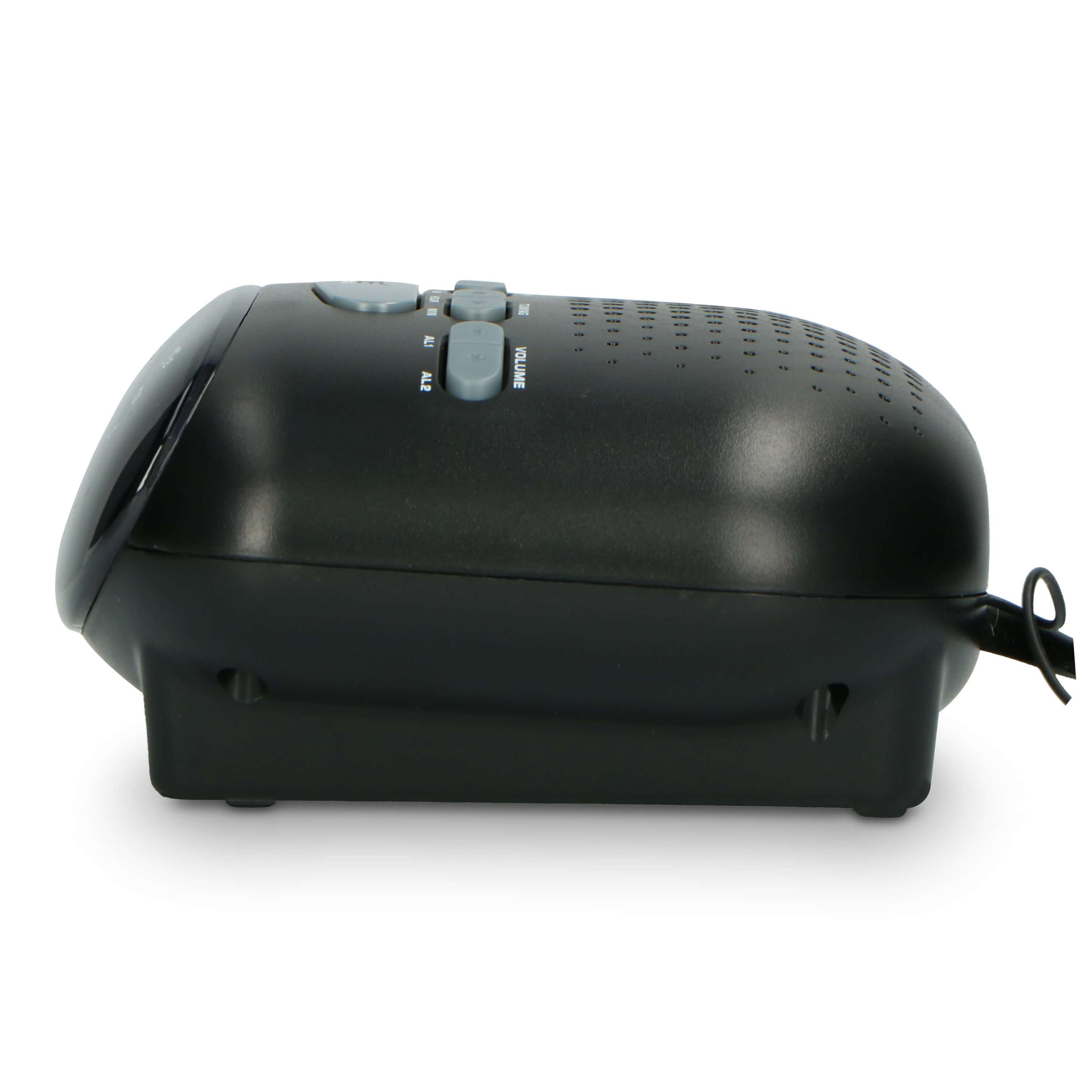 Produktbild Ices ICR-210 Black - FM Uhrenradio, Schwarz 5 von 7