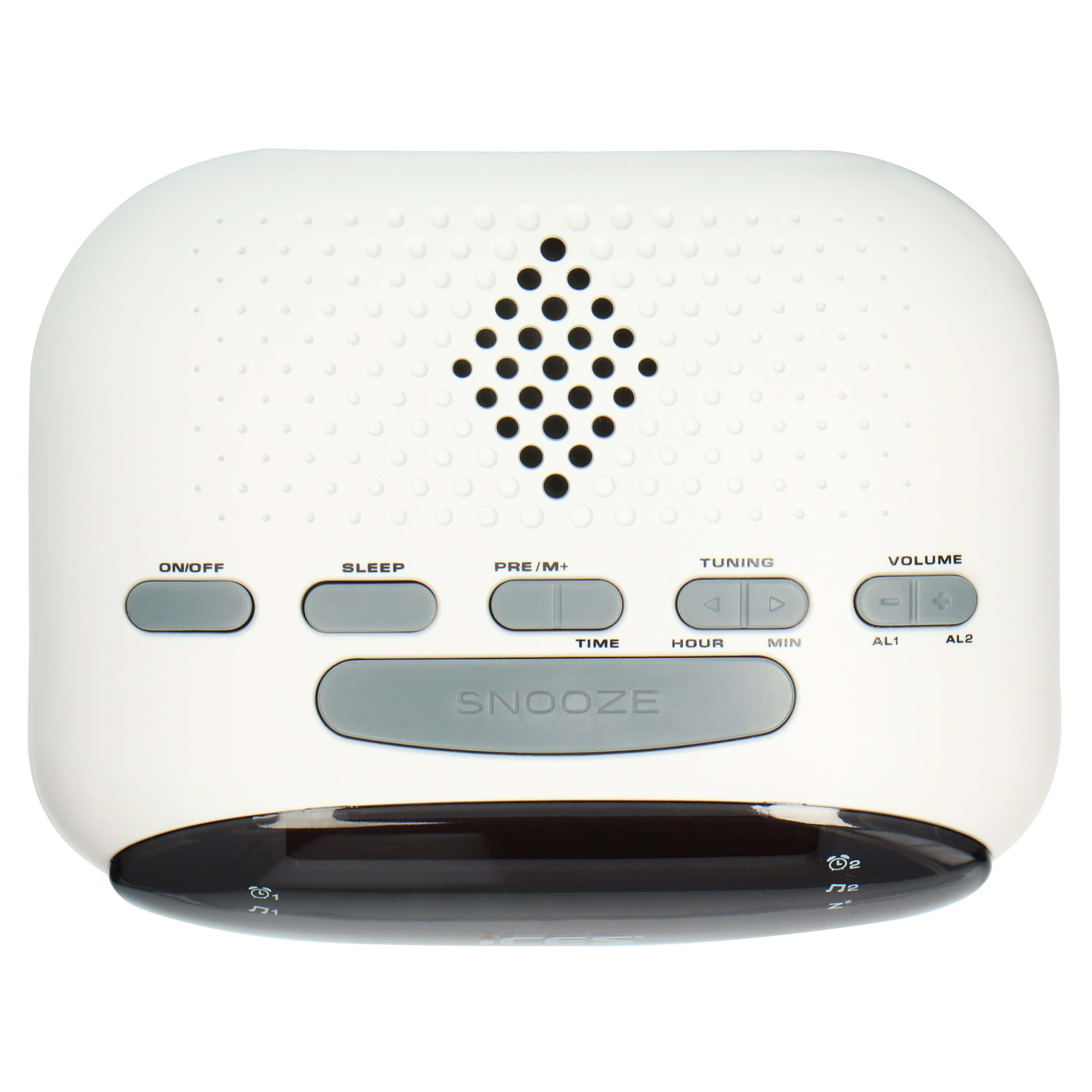 Produktbild Ices ICR-210 White - FM Uhrenradio, Weiss 3 von 7
