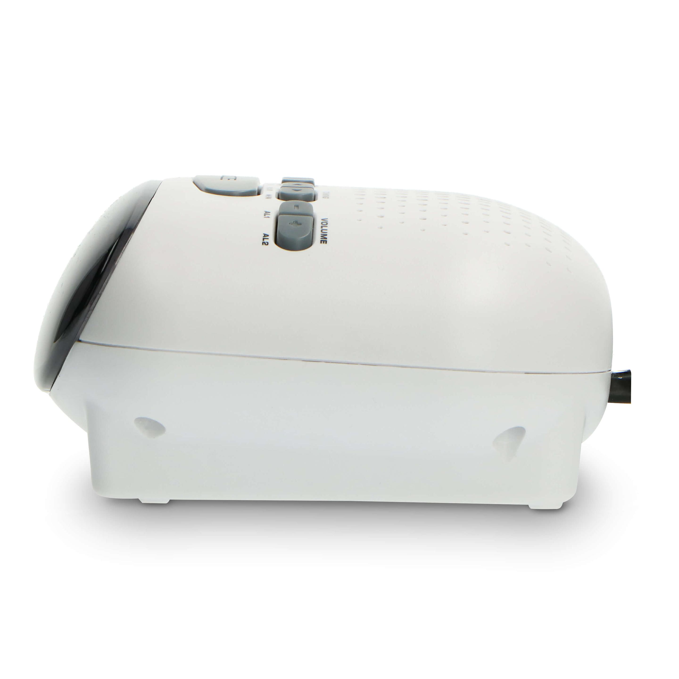 Produktbild Ices ICR-210 White - FM Uhrenradio, Weiss 5 von 7