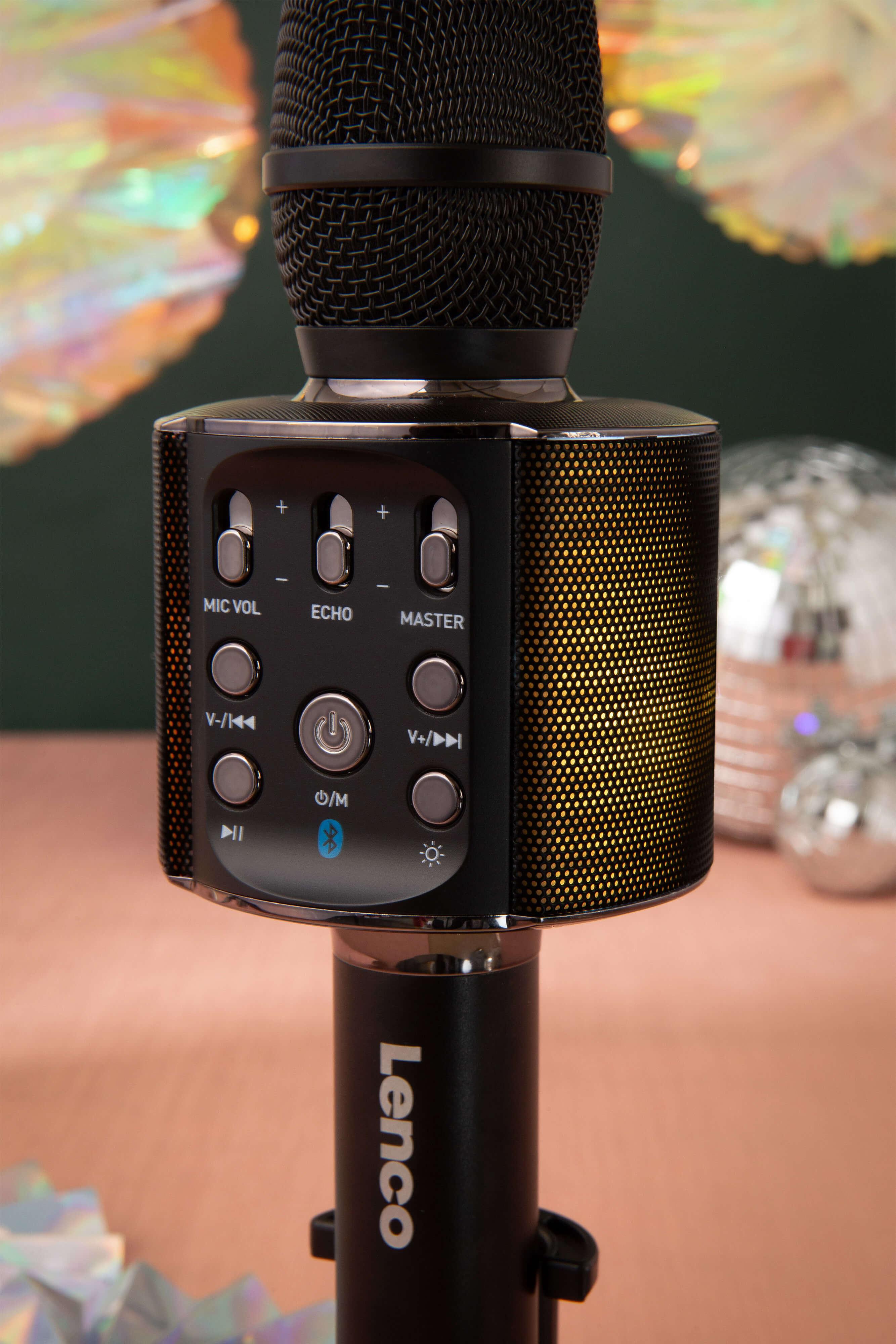Produktbild Lenco Karaoke-Mikrofon BMC-090BK - schwarz 14 von 15