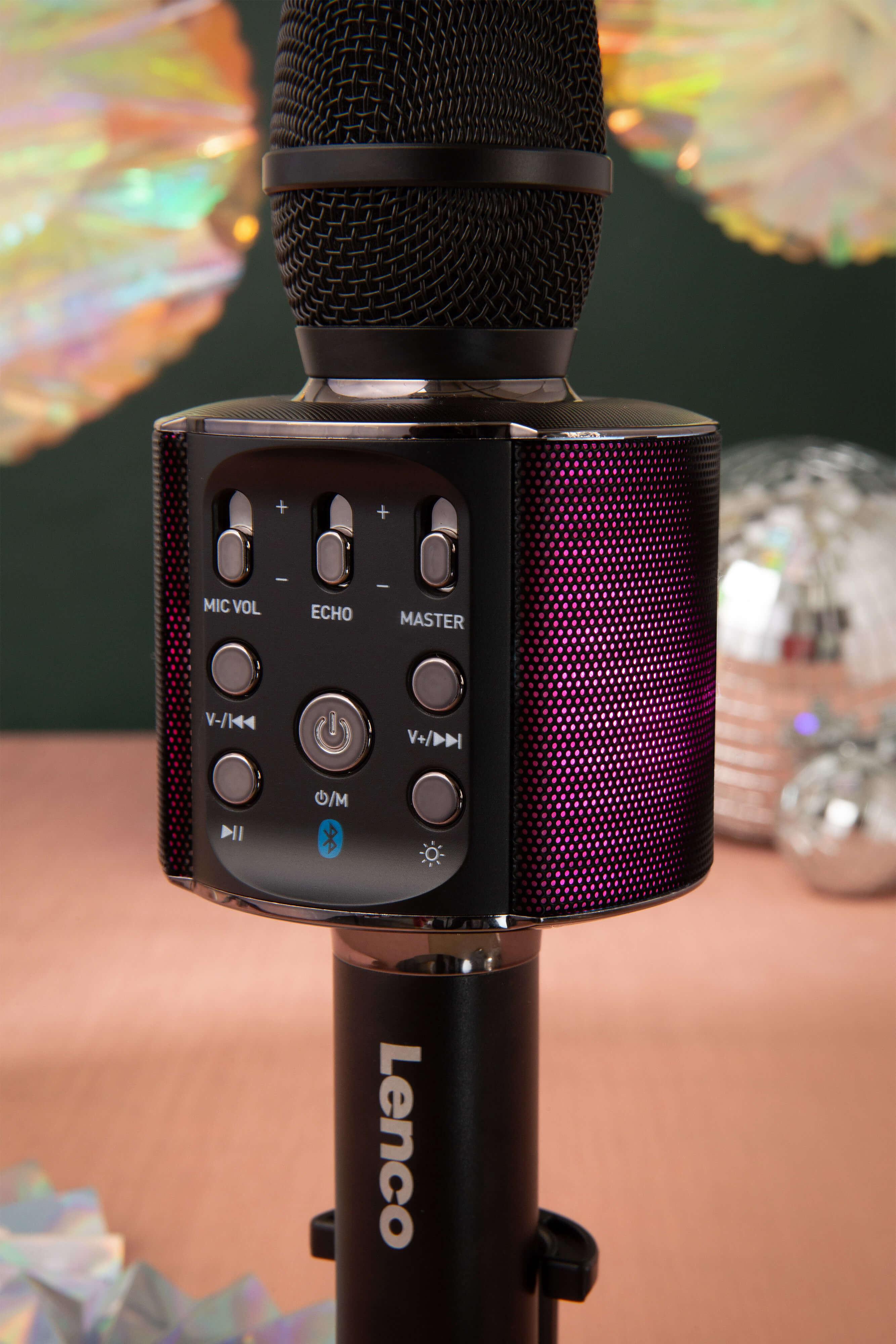 Produktbild Lenco Karaoke-Mikrofon BMC-090BK - schwarz 8 von 15