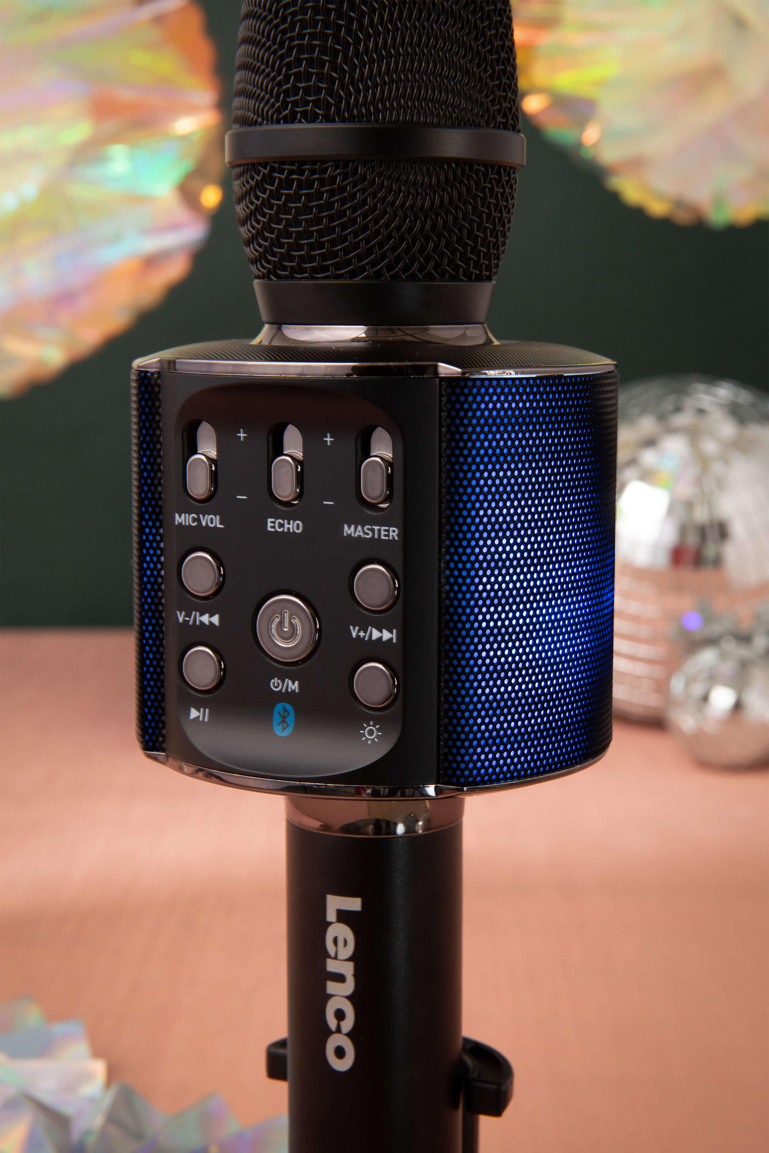 Produktbild Lenco Karaoke-Mikrofon BMC-090BK - schwarz 2 von 15