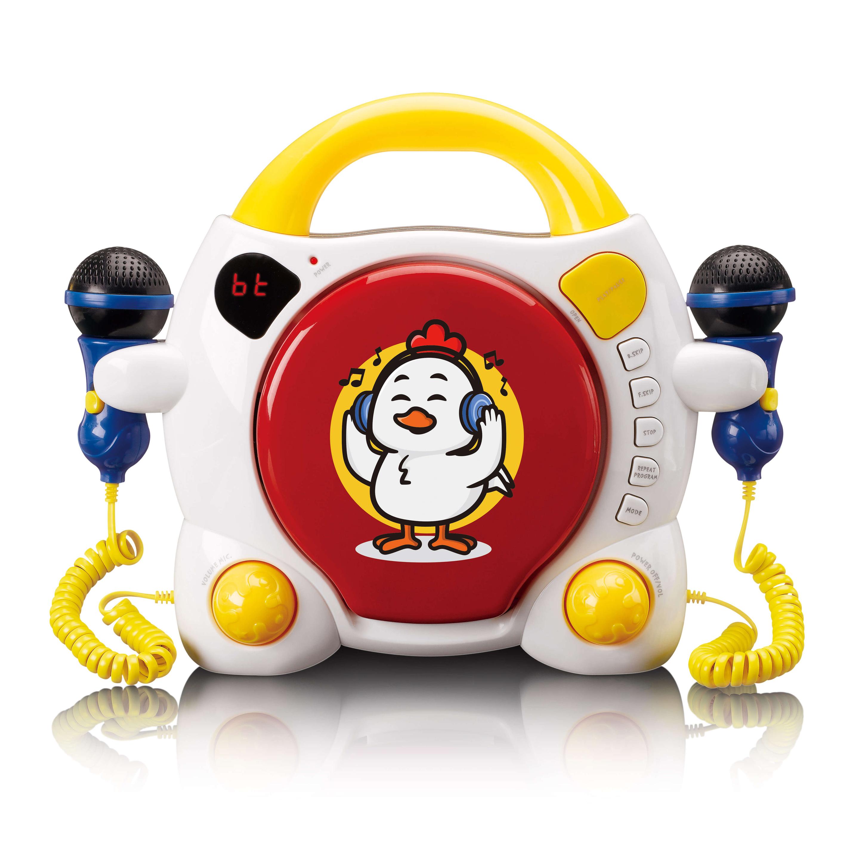 Produktbild Lenco KCD-011KIDS - Tragbarer Karaoke-CD-Player mit Bluetooth® für Kinder - Mehrfarbig 6 von 11