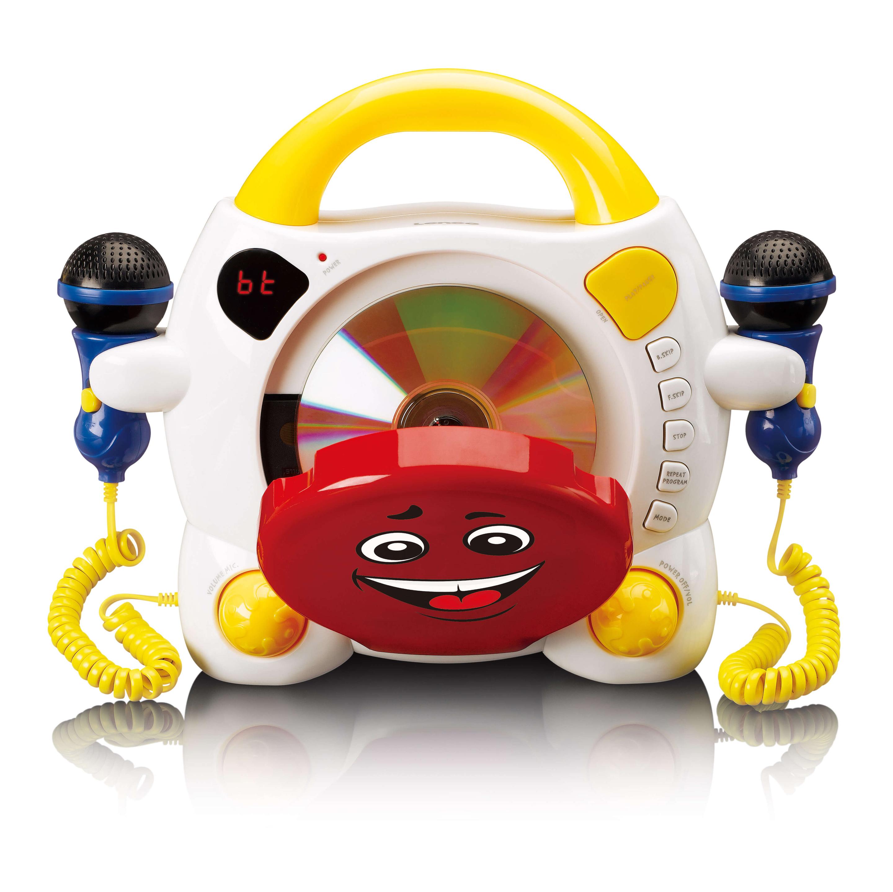 Produktbild Lenco KCD-011KIDS - Tragbarer Karaoke-CD-Player mit Bluetooth® für Kinder - Mehrfarbig 9 von 11