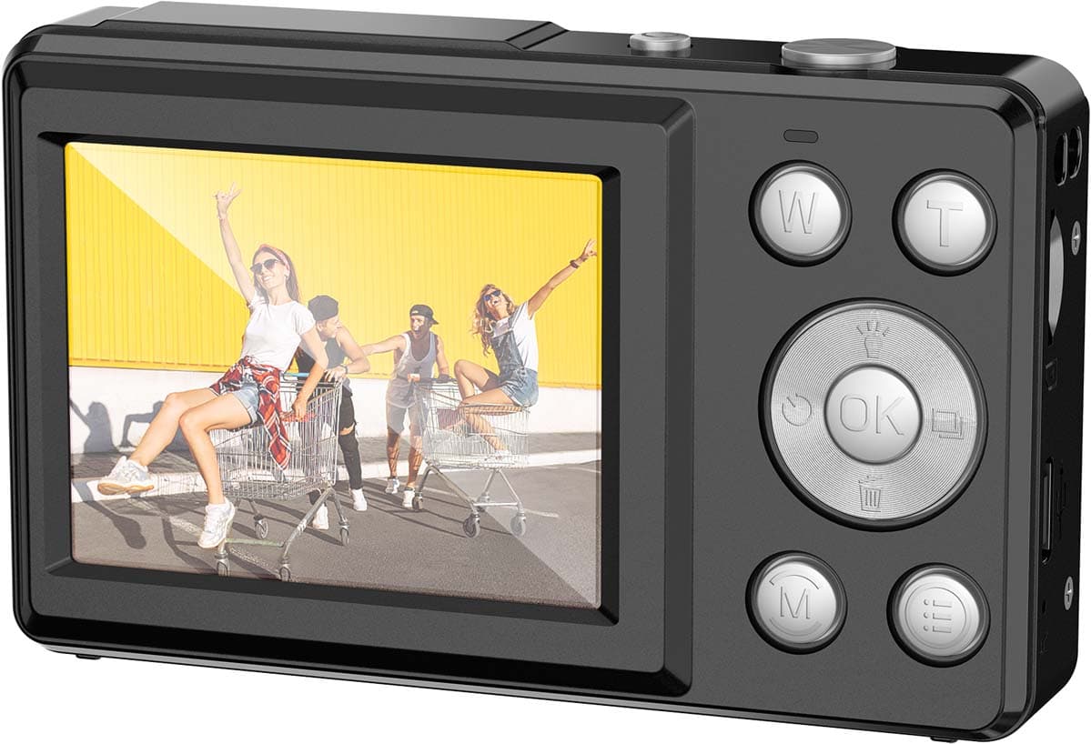 ENTERTAINME Digital Kamera + Frontdisplay schwarz