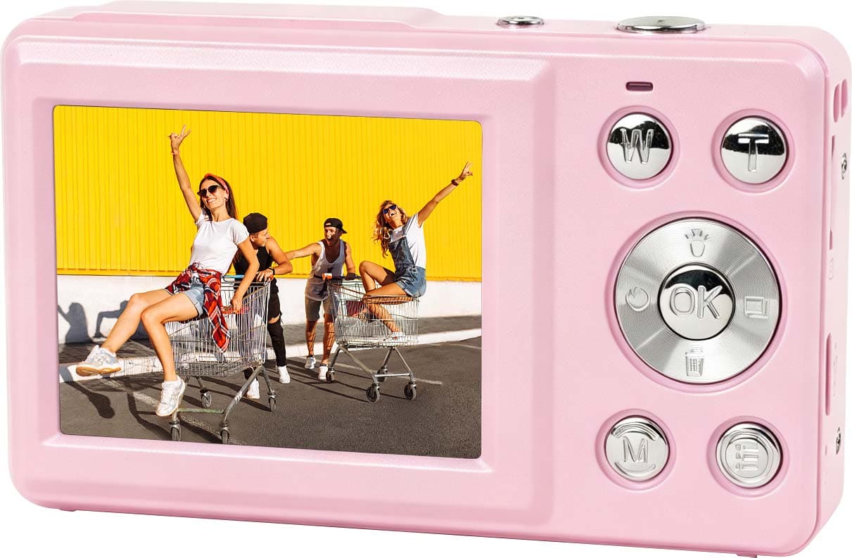 ENTERTAINME Digital Kamera + Frontdisplay pink