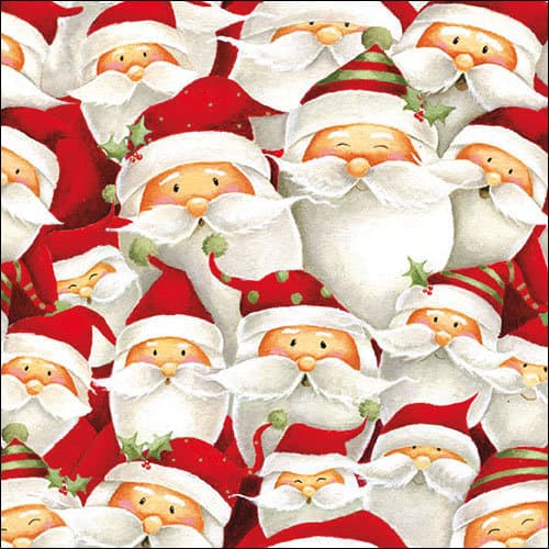 Ambiente Servietten Funny Santa 33x33cm