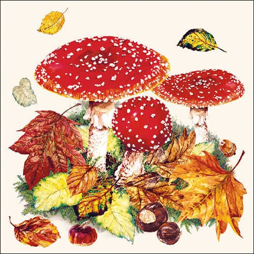 Ambiente Servietten Fly Agaric 33x33cm