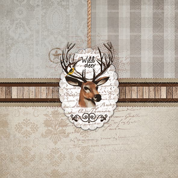 Ambiente Servietten Wild Deer 33x33cm