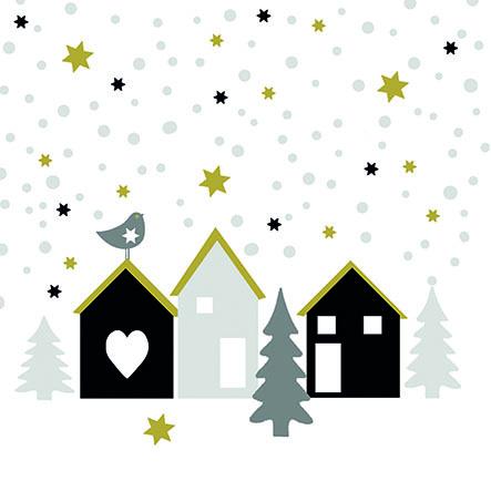 Bella Casa Servietten Winter 33x33cm