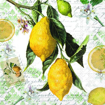Ambiente Servietten Lemon 25x25cm