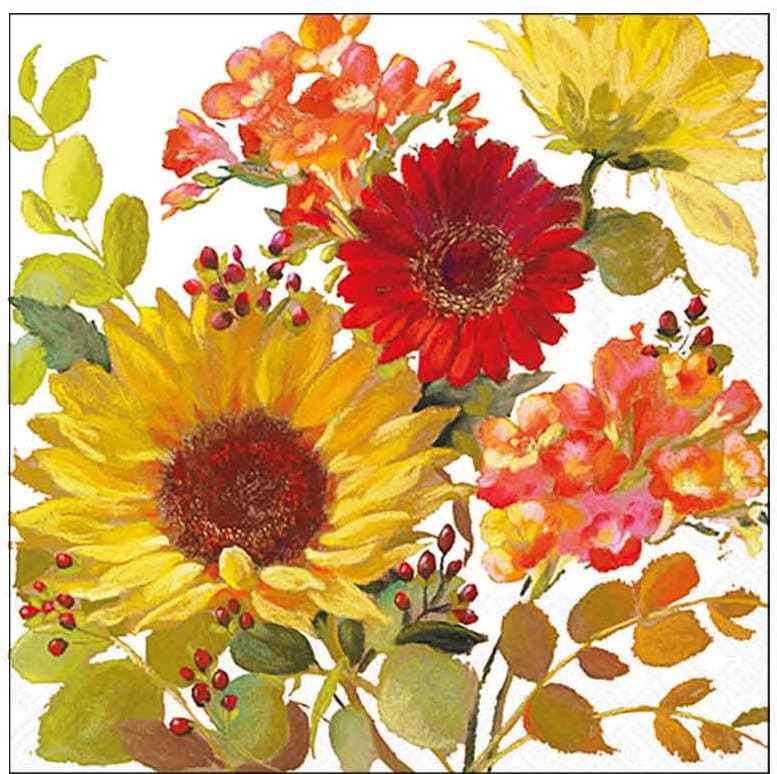 Ambiente Servietten Sunny Flowers 25x25cm