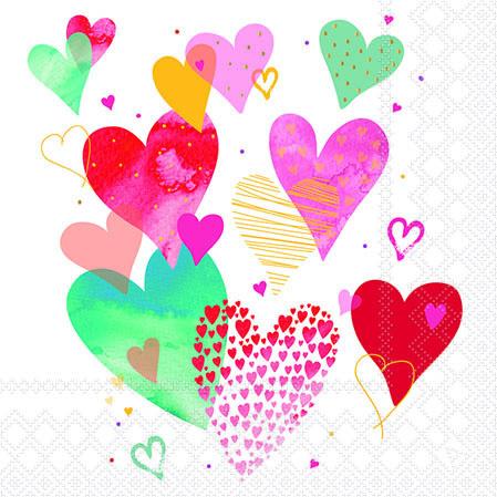 Bella Casa Servietten With Love 25x25cm