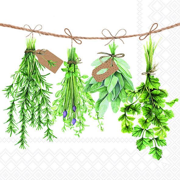 Bella Casa Servietten Fresh Herbs 33x33cm