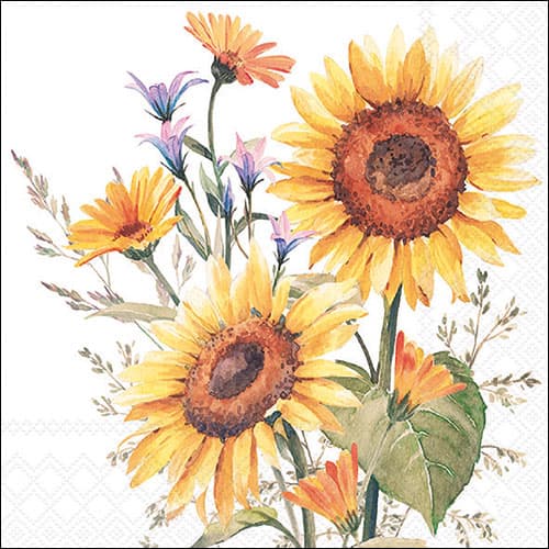 Ambiente Servietten Sunflowers 33x33cm