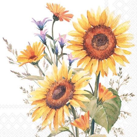 Bella Casa Servietten Sunflowers 25x25cm