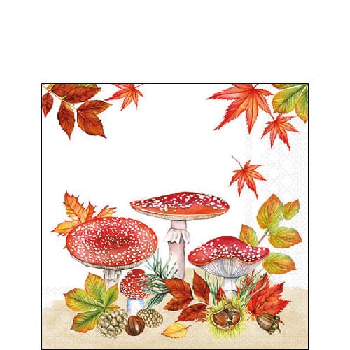 Ambiente Servietten Fly Agaric Group 25x25cm