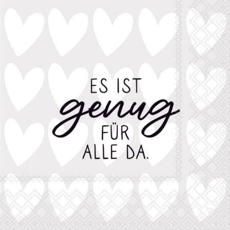 Ambiente Servietten Es ist genug für alle da 25x25cm