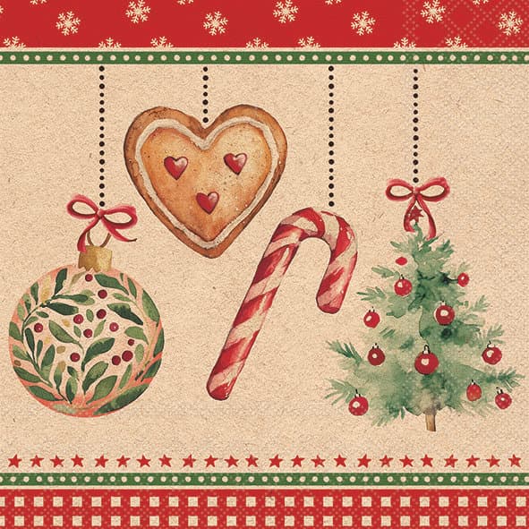 Ambiente Servietten Ornaments 33x33cm