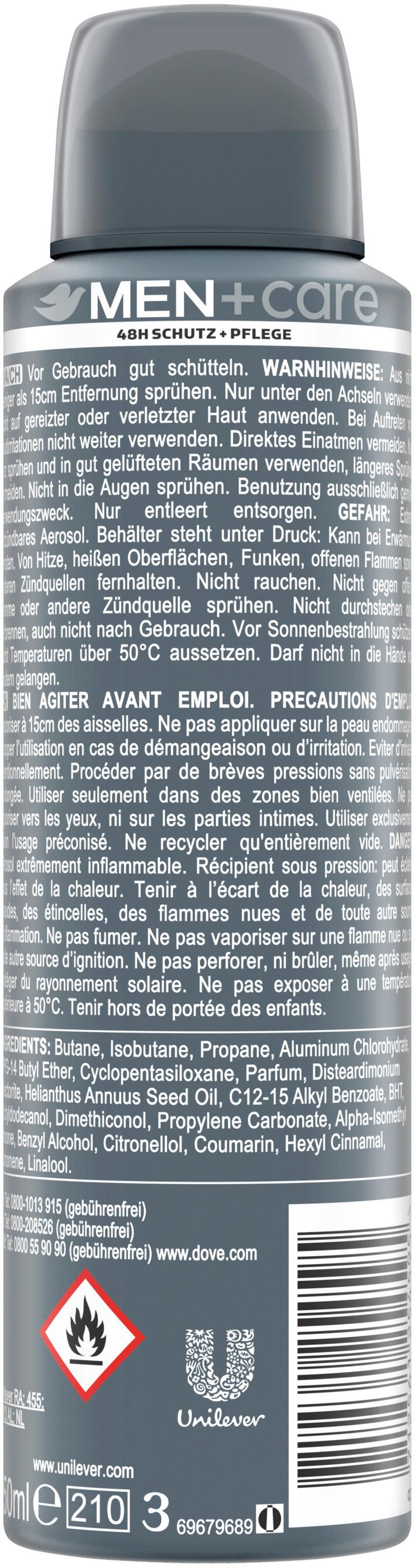 Produktbild Dove Men+Care Deo-Spray Antitranspirant Clean Comfort 2 von 11
