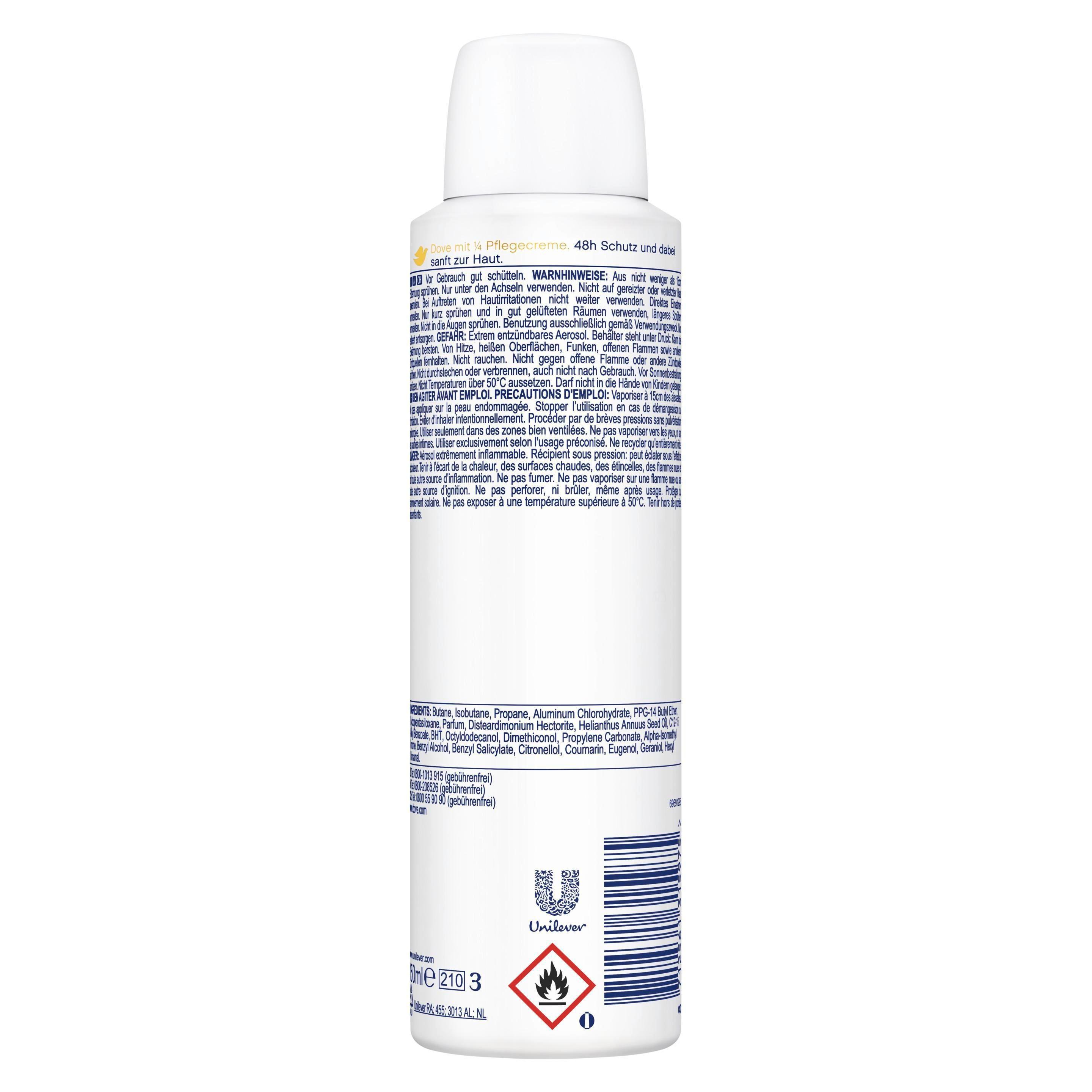 Produktbild Dove Deospray Antitranspirant Original 0% Alkohol 4 von 7