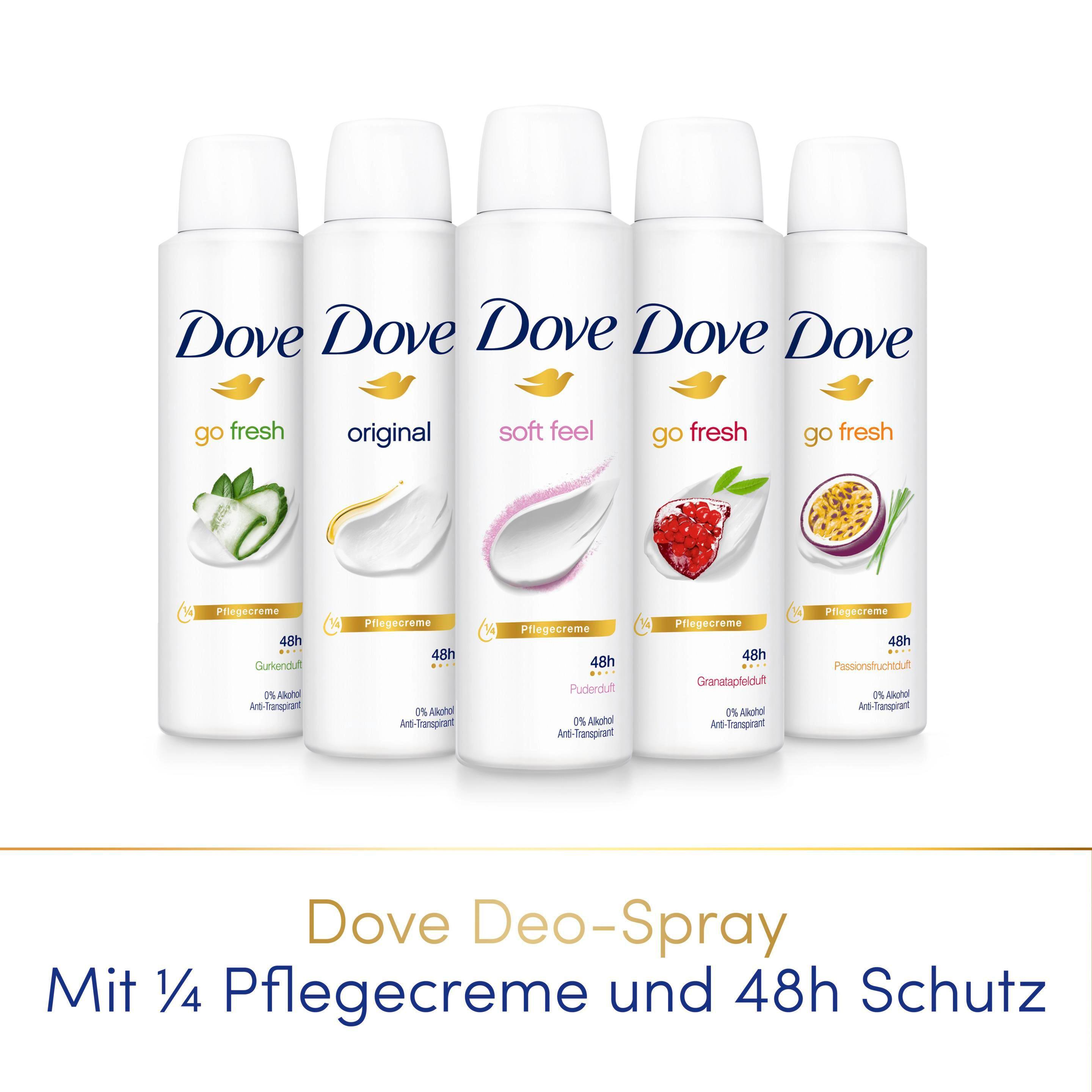 Produktbild Dove Deo-Spray Anti-Transpirant Soft Feel 0% Alkohol 150 ml 5 von 9