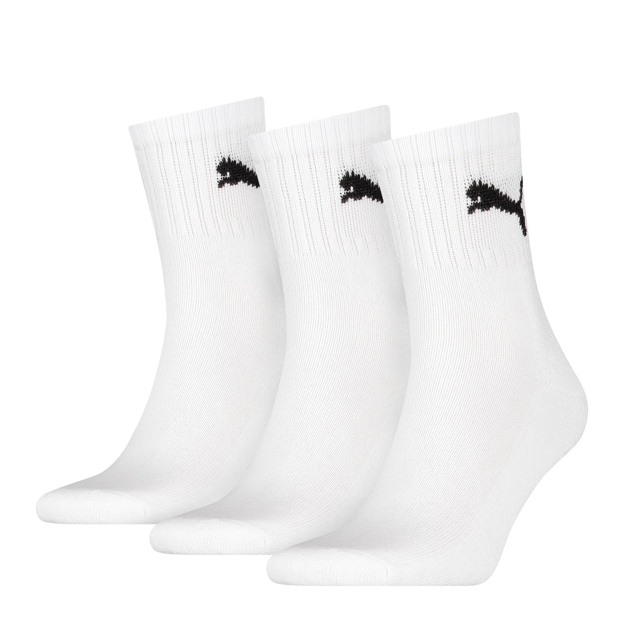 PUMA Unisex Sportsocken Crew 3er Pack
