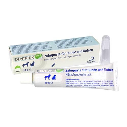 Denticur RF2 Zahnpasta mit Fingerzahnbürste für Hund&Katze