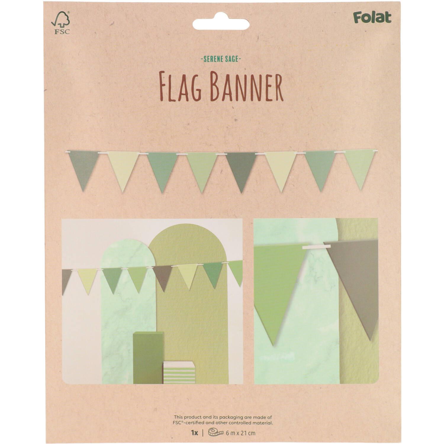 Produktbild Folat - Flaggenbanner - Serene Sage - 6 Meter 2 von 2