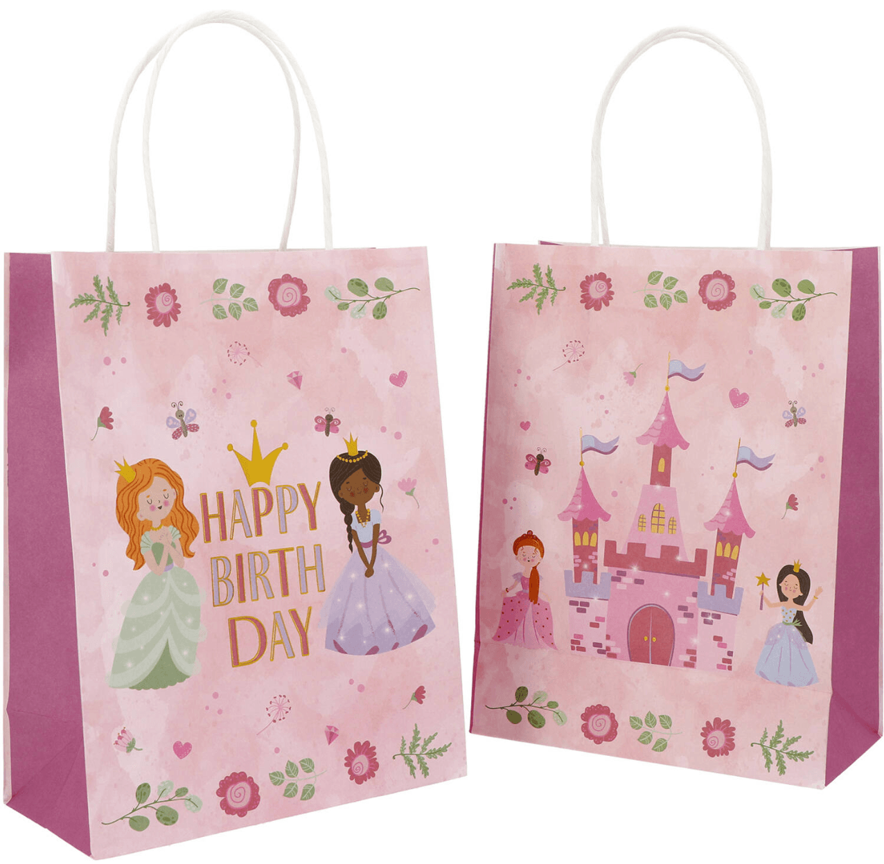 Folat - Geschenktüten - Pretty princess - 20 x 27 cm - 6 Stück