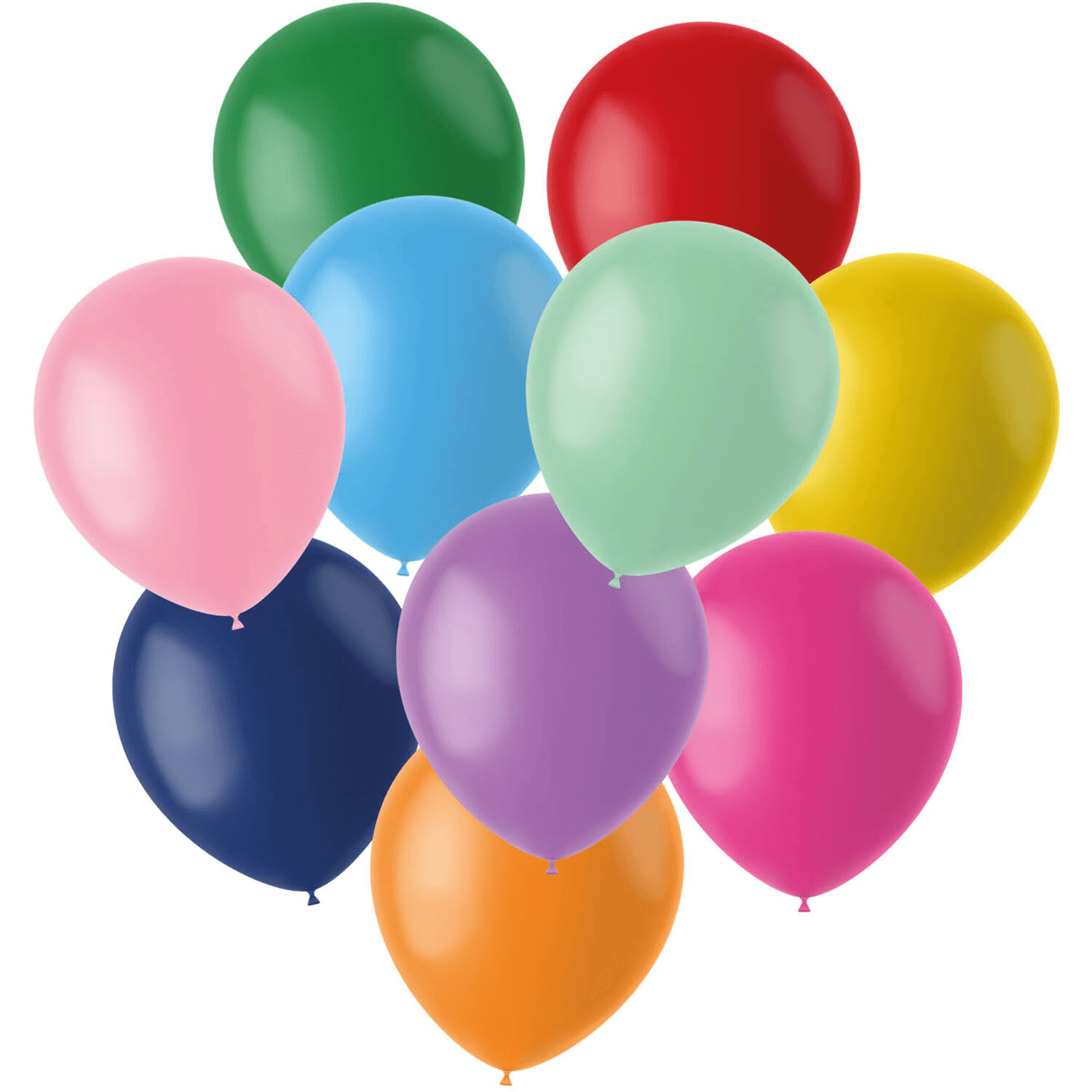 Folat Stripetastic Latexballons bunt 33 cm, 10 Stück