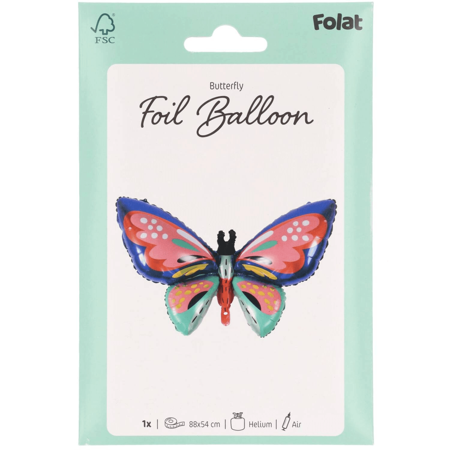 Produktbild Folat - Folienballon - Form - Schmetterling - 88 x 54 cm 3 von 5
