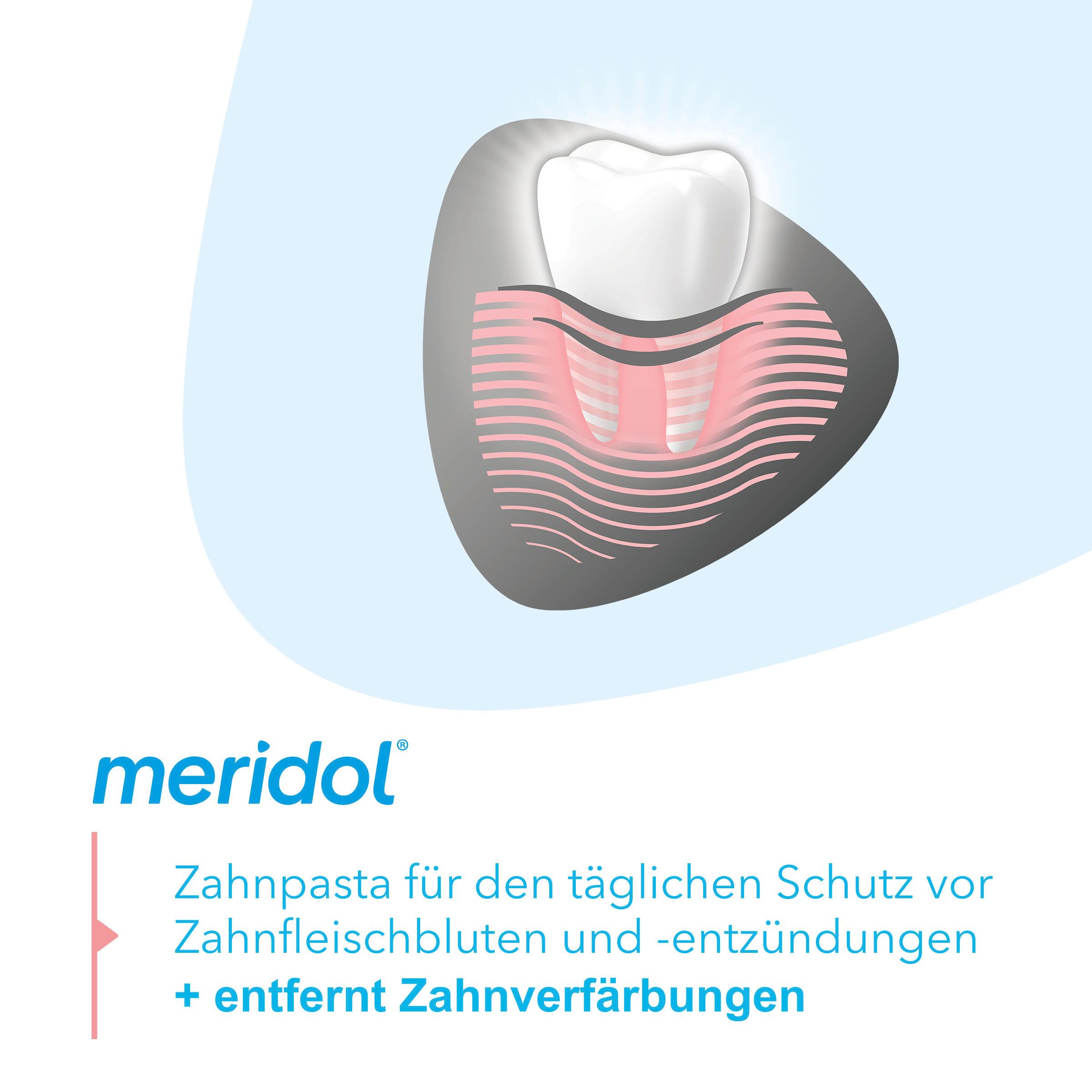 Produktbild meridol Zahnpasta Sanftes Weiss - Zahncreme schützt vor Zahnfleischentzündungen, für natürlich weiße Zähne 6 von 10