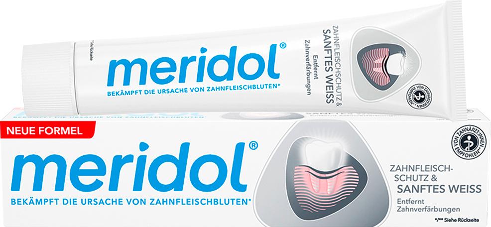 Produktbild meridol Zahnpasta Sanftes Weiss - Zahncreme schützt vor Zahnfleischentzündungen, für natürlich weiße Zähne 4 von 10