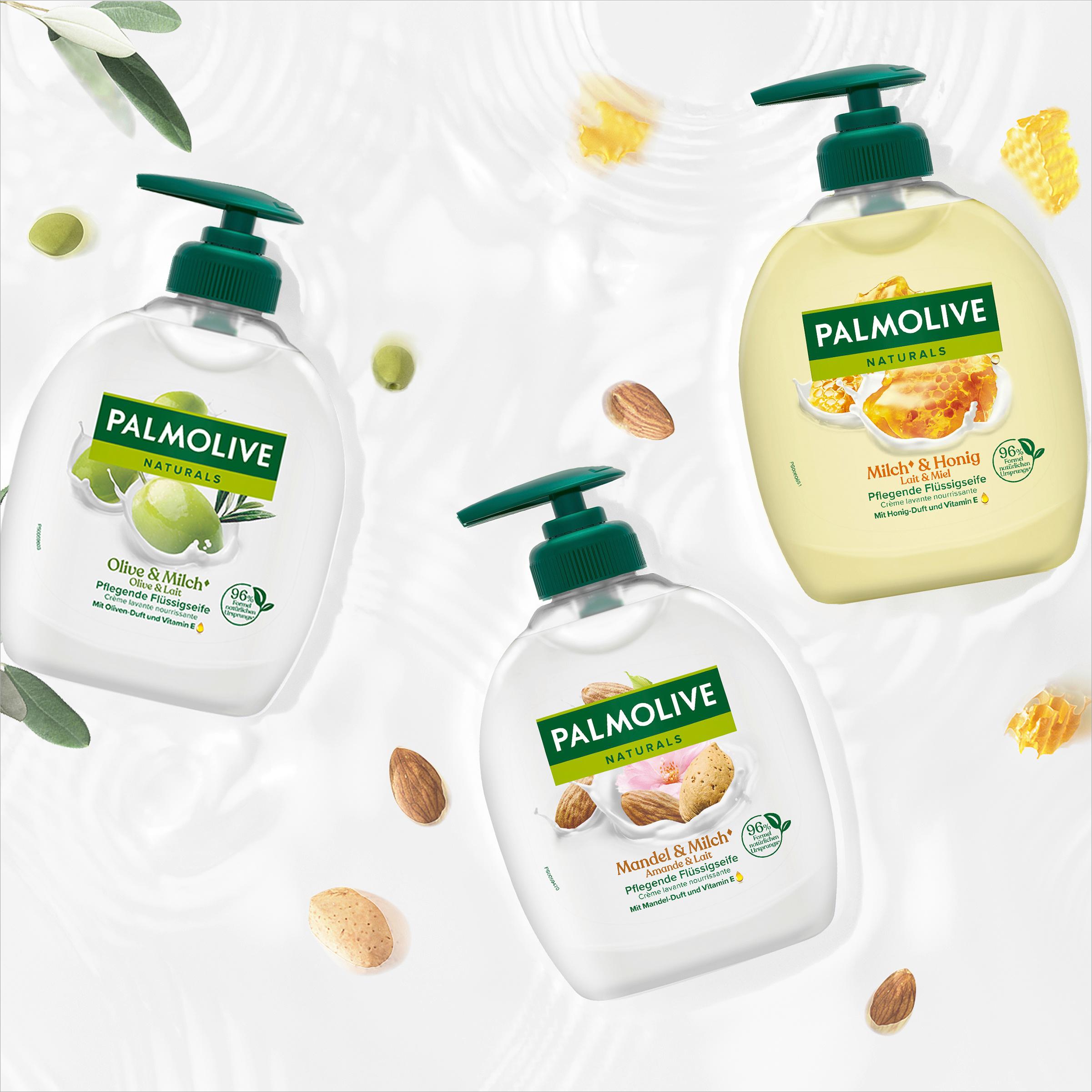 Produktbild Palmolive Seife Naturals Olive&Milch - flüssige Handseife zur sanften Reinigung der Hände 4 von 8