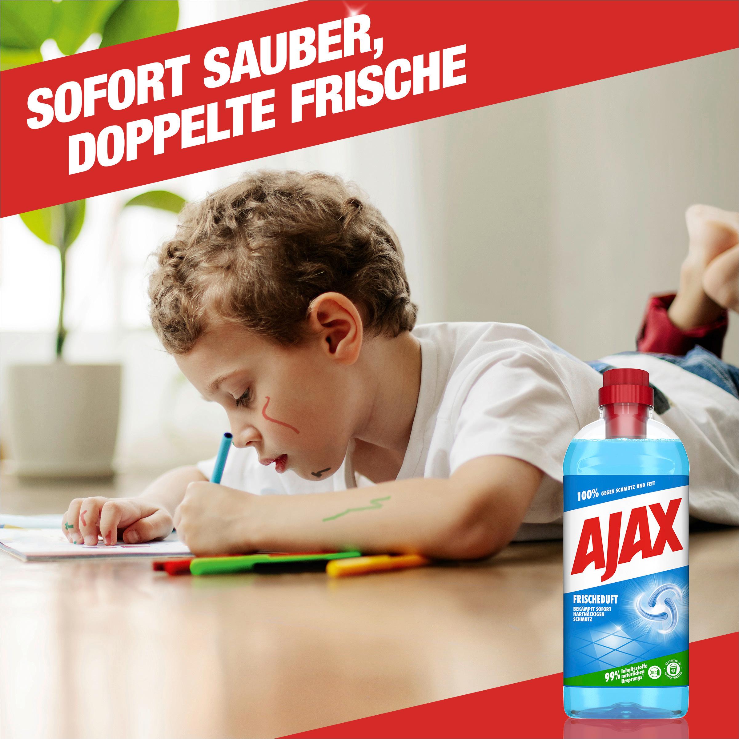 Produktbild Ajax Allzweckreiniger Frischeduft - Multi-Oberflächen Bodenreiniger, Formel 93% biologisch abbaubar 7 von 10
