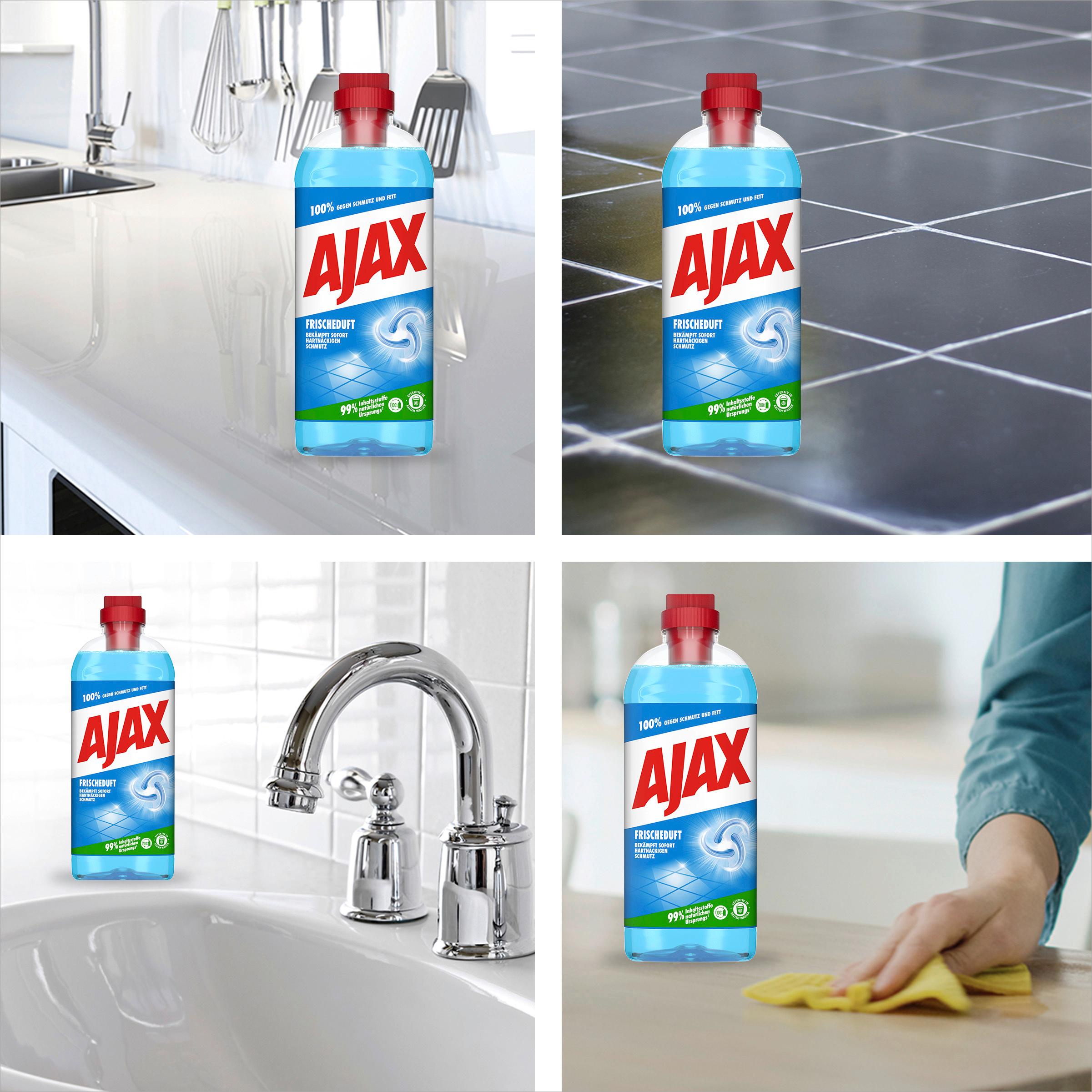 Produktbild Ajax Allzweckreiniger Frischeduft - Multi-Oberflächen Bodenreiniger, Formel 93% biologisch abbaubar 8 von 10